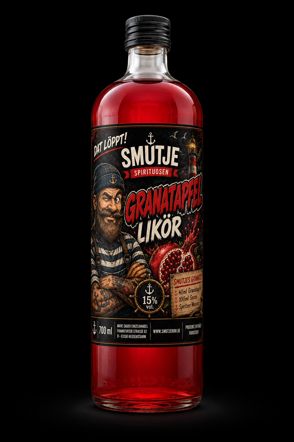 Smutje‘s Granatapfel Likör - 700ml
