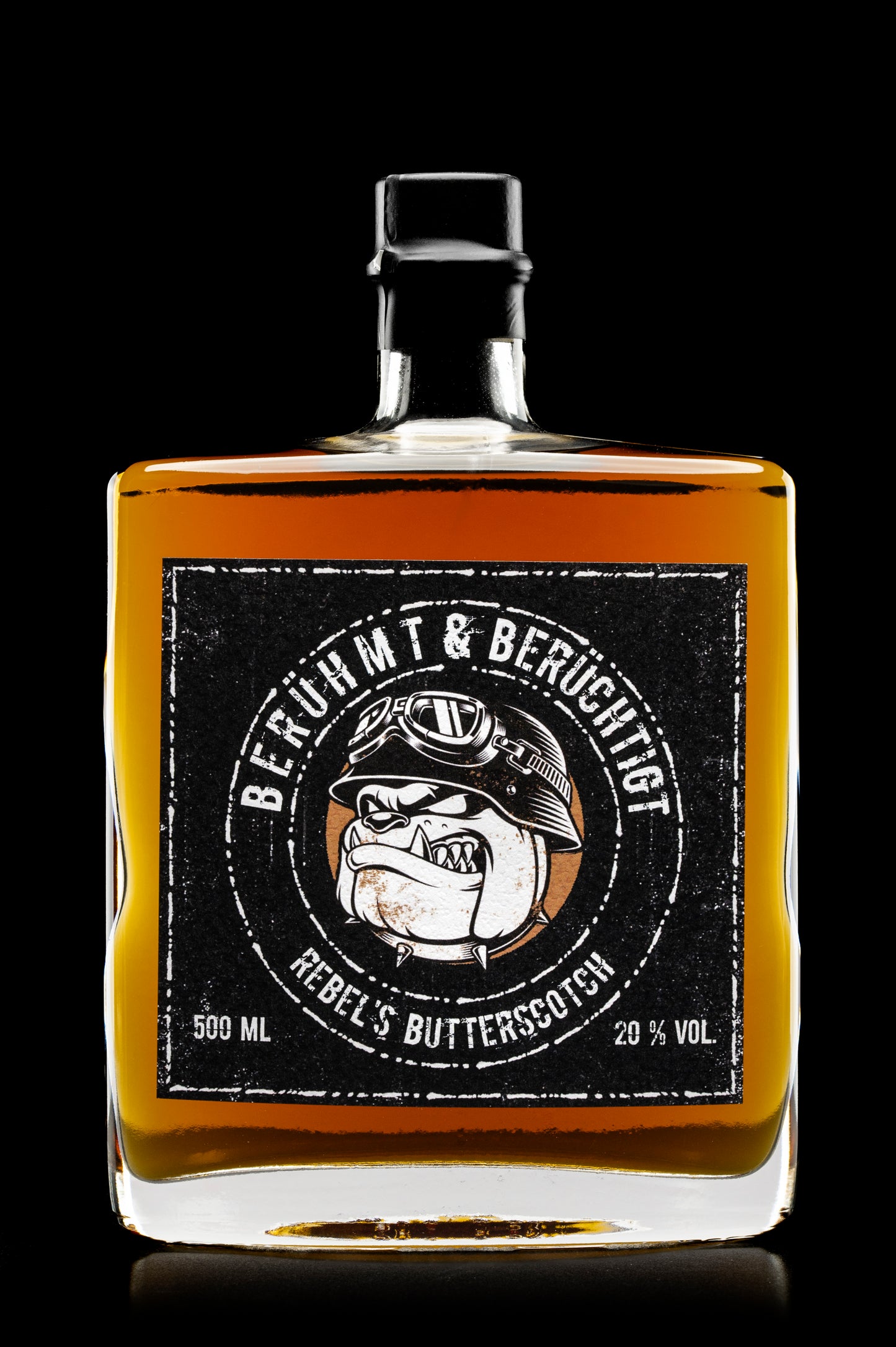 Berühmt&Berüchtigt - Rebel‘s Butterscotch - 0,5L [Karamell Likör auf Rumbasis]