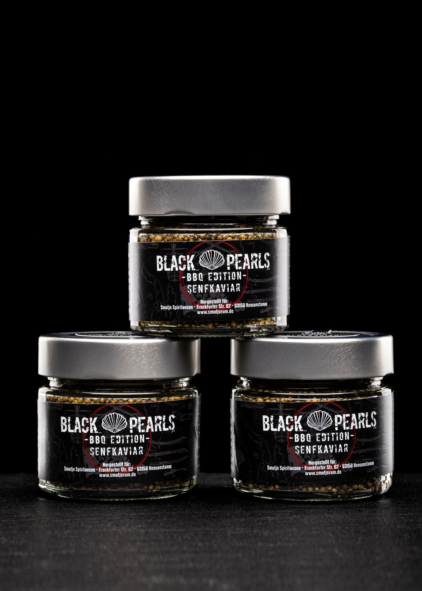 Black Pearls [Senfkaviar] mit BBQ - 170g